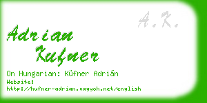 adrian kufner business card